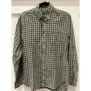 *Men's Fish Hippie Plaid Button Down, size medium